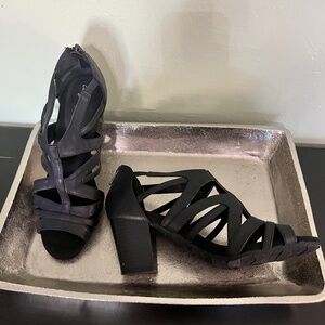 Black Block Heel Dress Heels